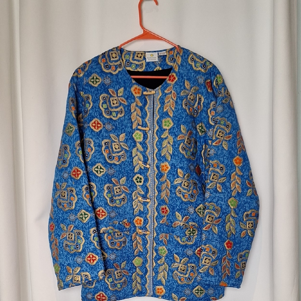 Smithsonian Institution Toggle Closure Quilted Jacket Size XL